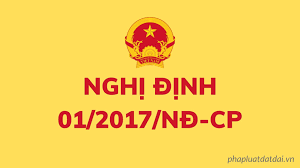 Nghị định số 01/2017/NĐ-CP của Chính phủ: Sửa đổi, bổ sung một số nghị định quy định chi tiết thi hành Luật đất đai